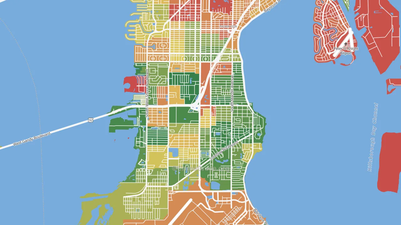 33611, FL Map of Drug-Related Crime Rates