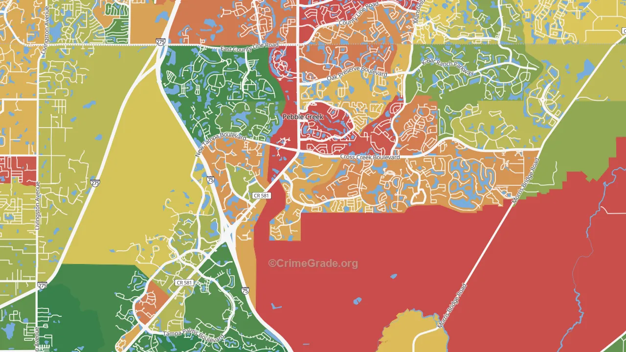 33647, FL Map of Drug-Related Crime Rates
