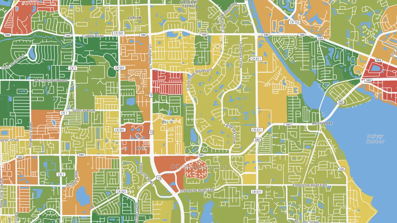 33761, FL Map of Drug-Related Crime Rates