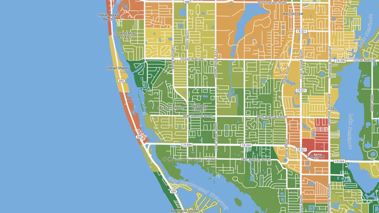 33776, FL Map of Drug-Related Crime Rates