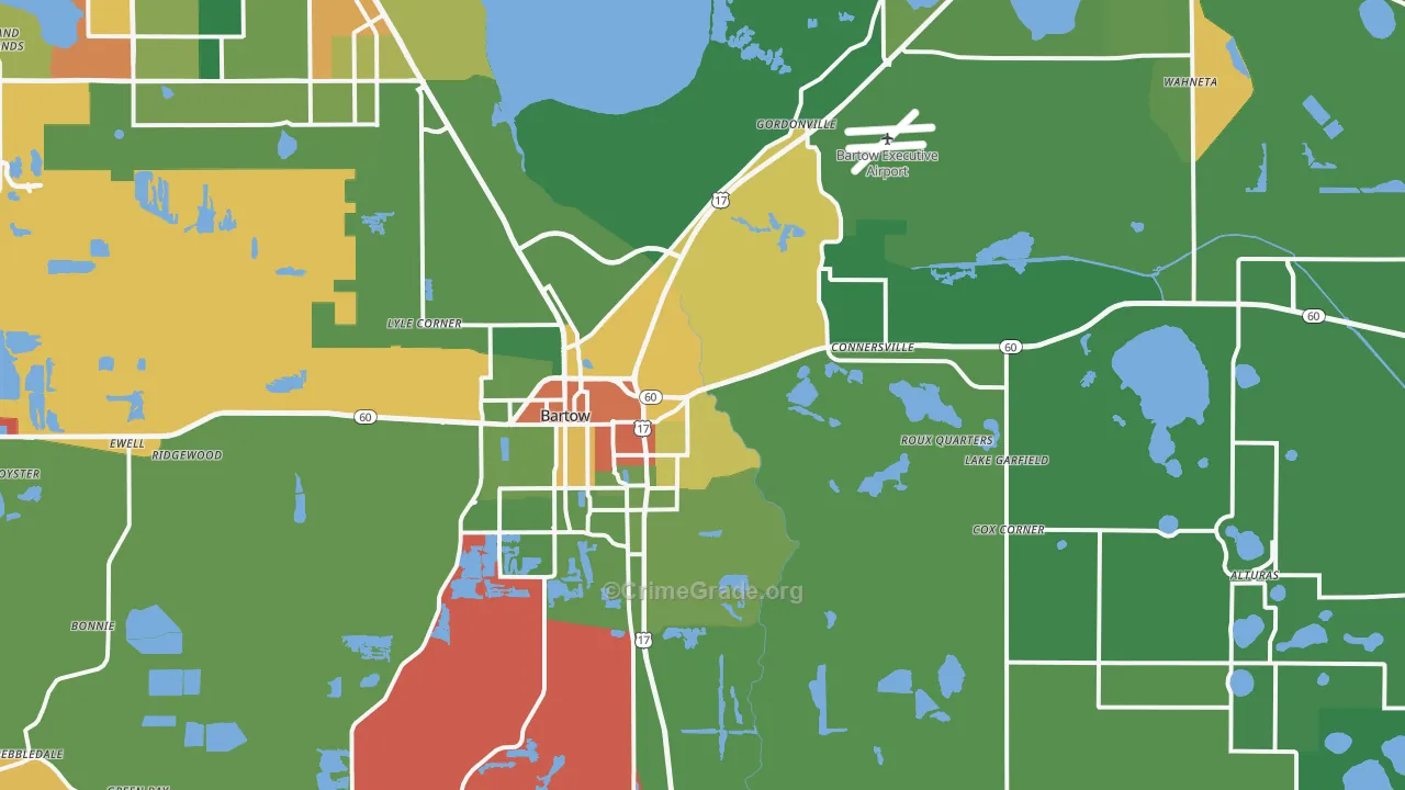 33830, FL Map of Drug-Related Crime Rates