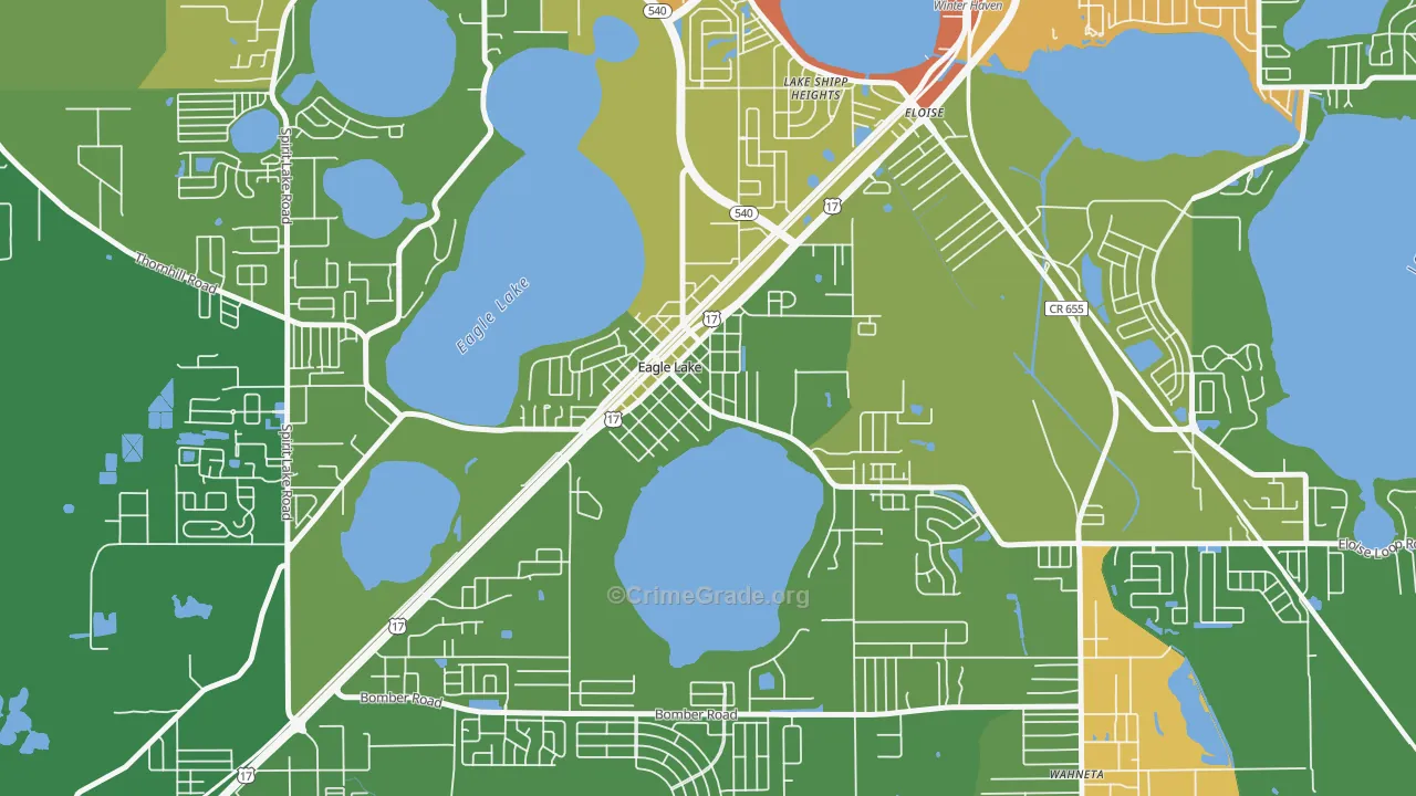 33839, FL Map of Drug-Related Crime Rates