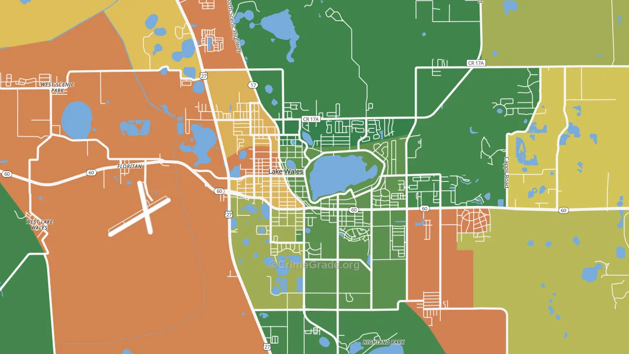 33853, FL Map of Drug-Related Crime Rates