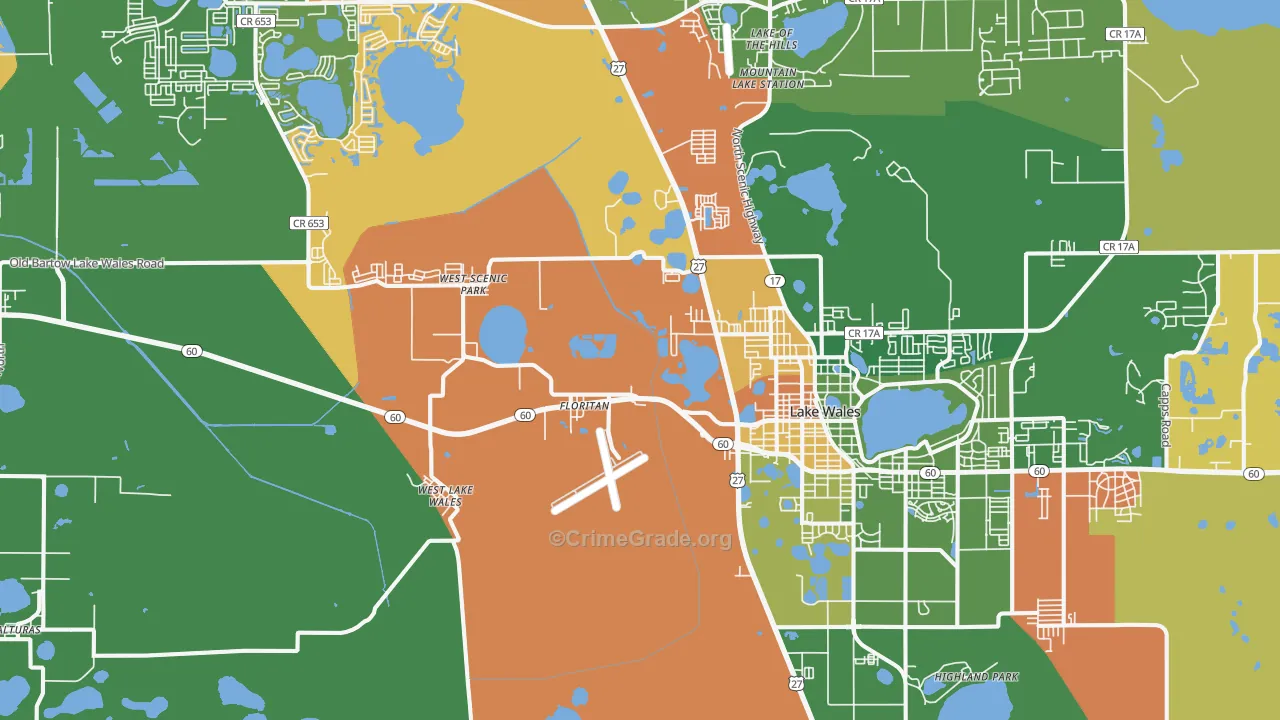 33859, FL Map of Drug-Related Crime Rates