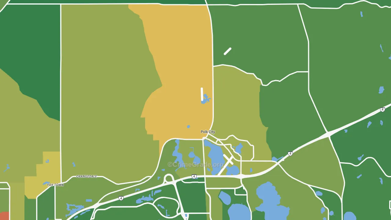 33868, FL Map of Drug-Related Crime Rates