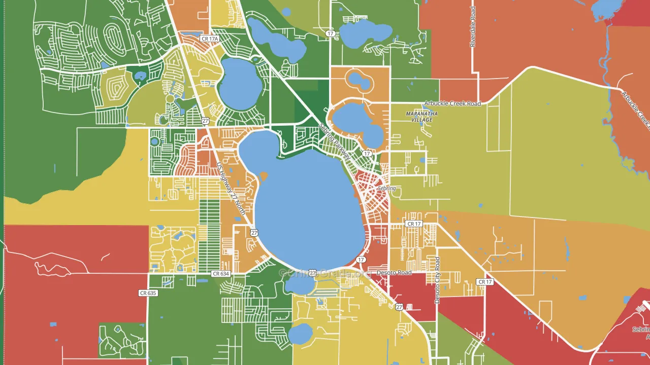33870, FL Map of Drug-Related Crime Rates