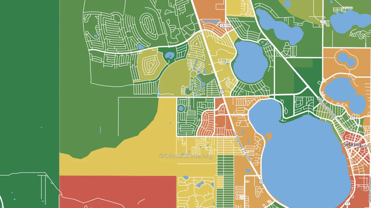 33872, FL Map of Drug-Related Crime Rates