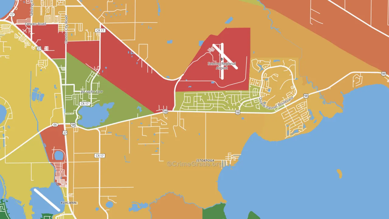 33876, FL Map of Drug-Related Crime Rates
