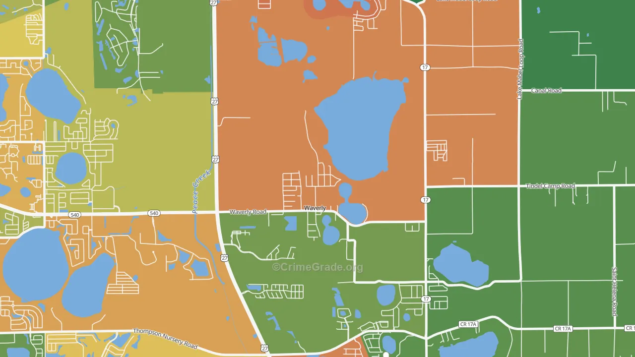 33877, FL Map of Drug-Related Crime Rates
