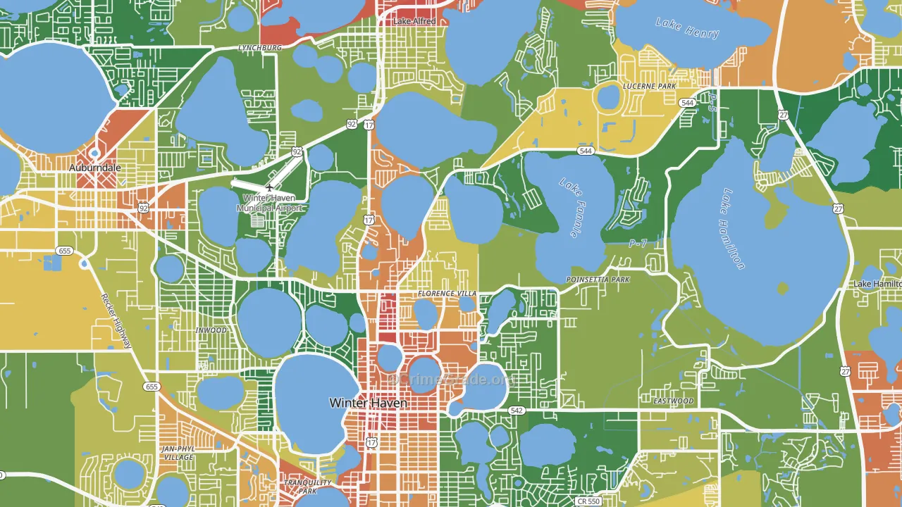 33881, FL Map of Drug-Related Crime Rates