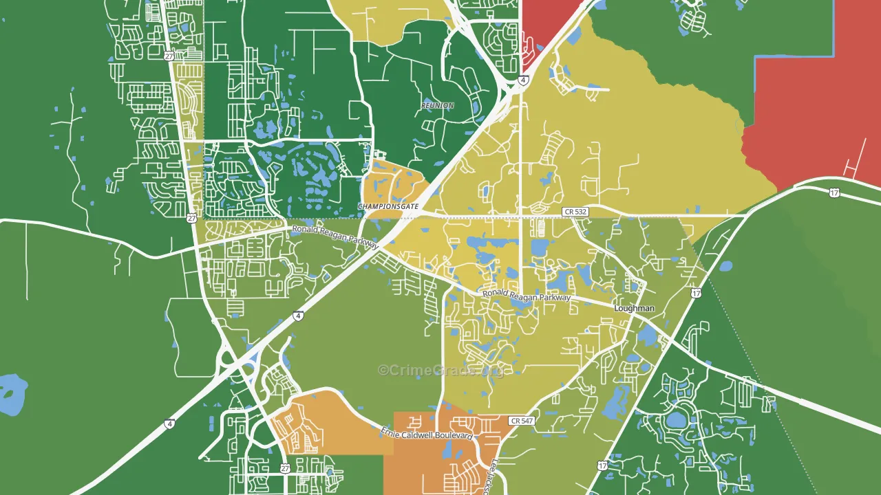 33896, FL Map of Drug-Related Crime Rates