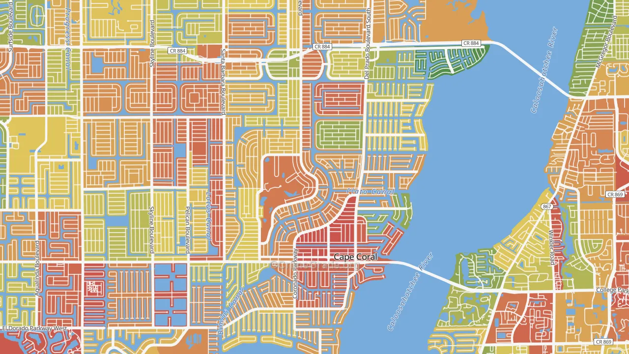 33904, FL Map of Drug-Related Crime Rates