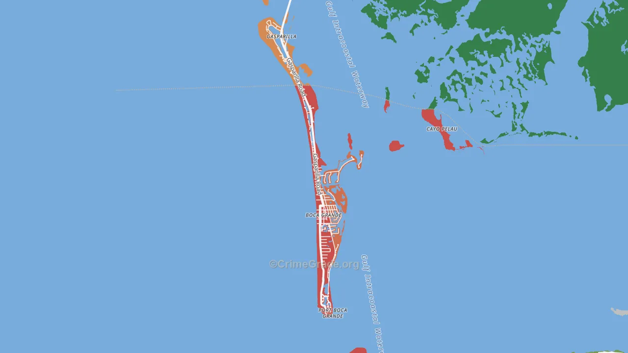 33921, FL Map of Drug-Related Crime Rates