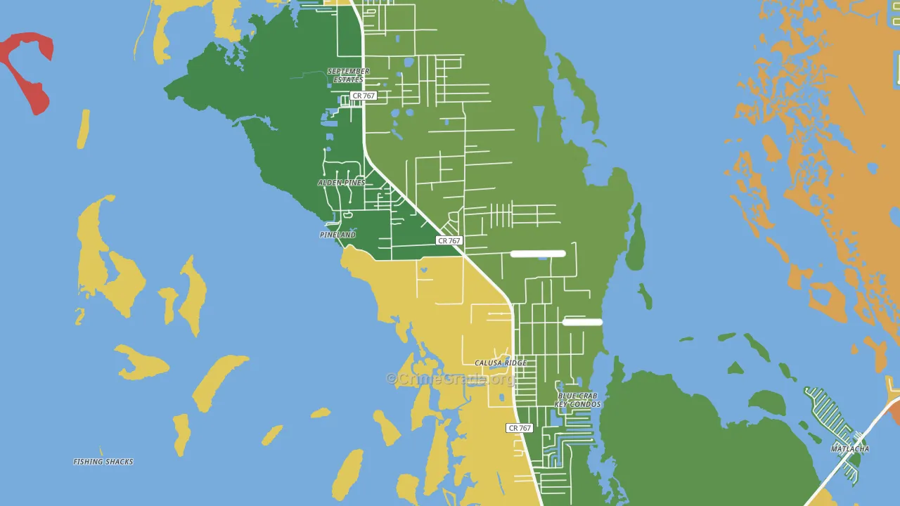 33922, FL Map of Drug-Related Crime Rates