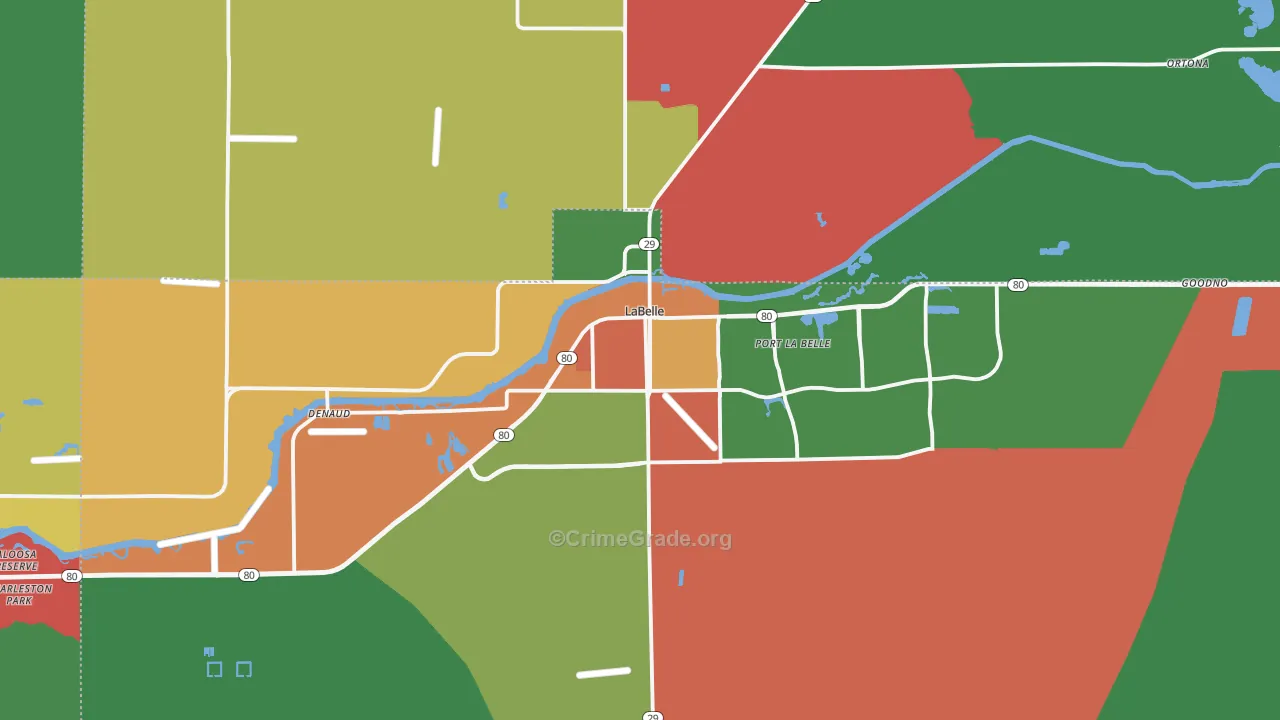 33935, FL Map of Drug-Related Crime Rates