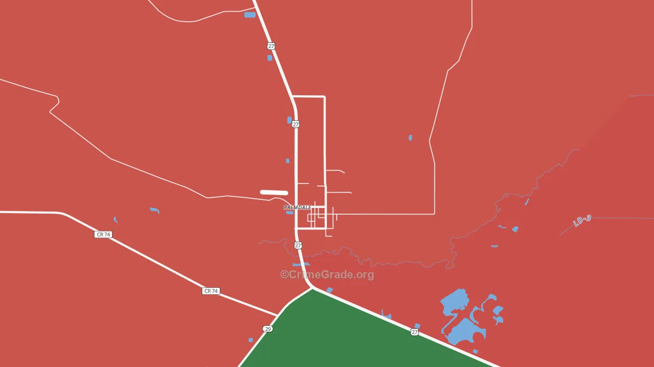 33944, FL Map of Drug-Related Crime Rates