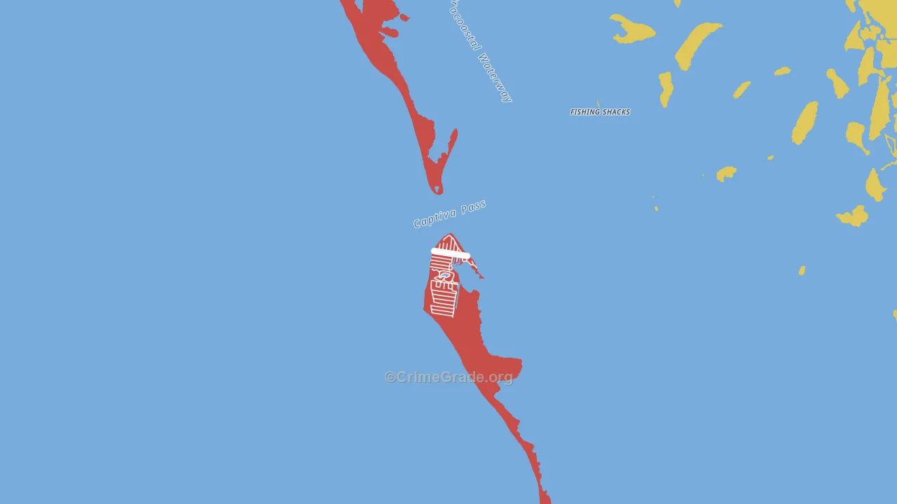 33945, FL Map of Drug-Related Crime Rates