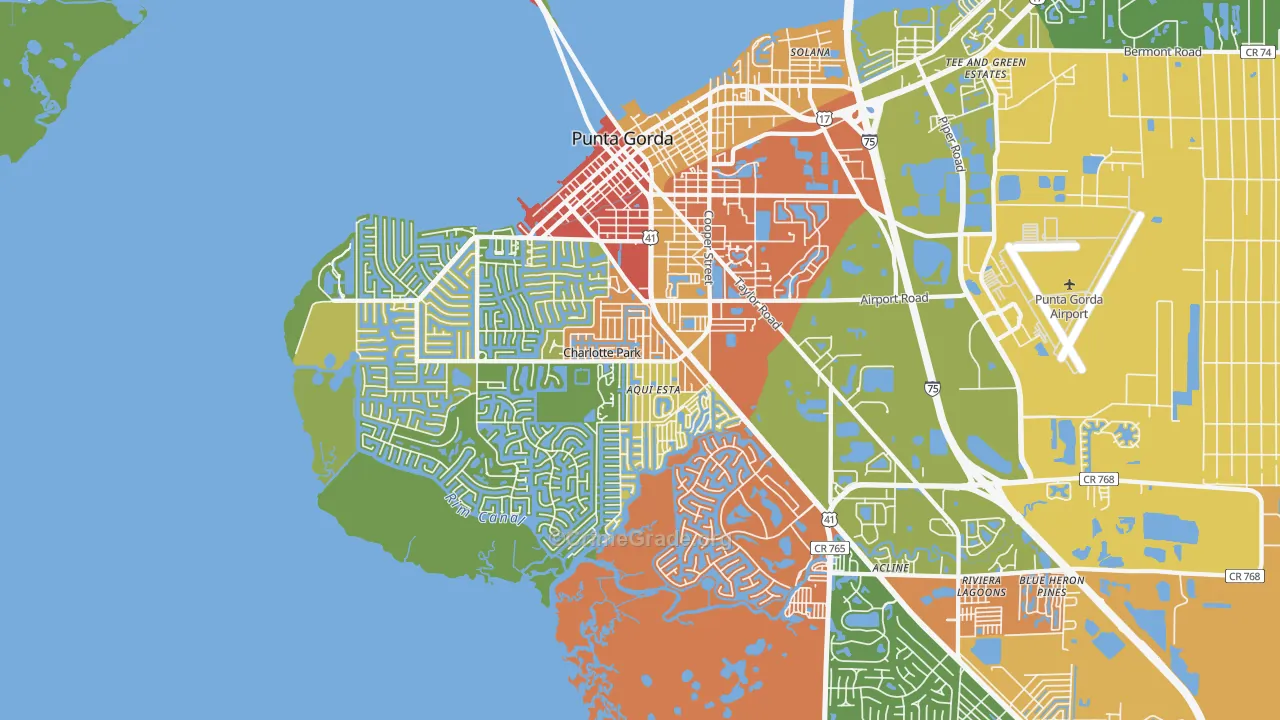 33950, FL Map of Drug-Related Crime Rates