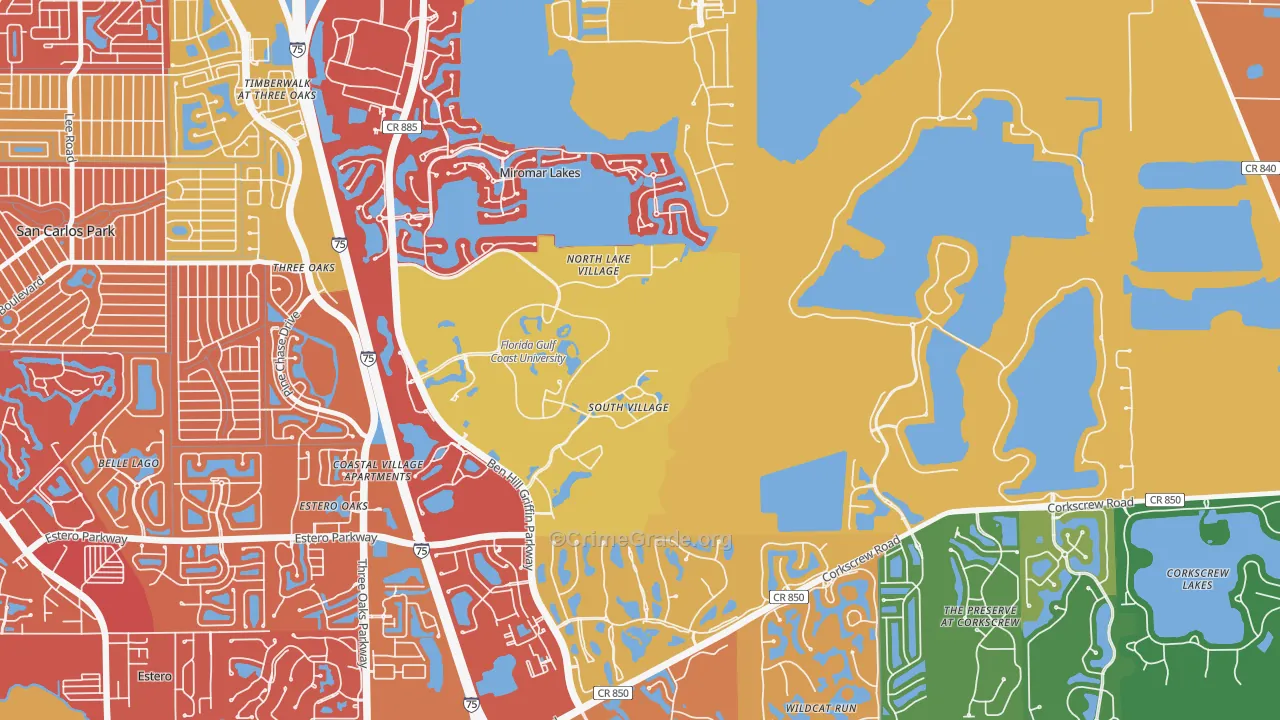 33965, FL Map of Drug-Related Crime Rates