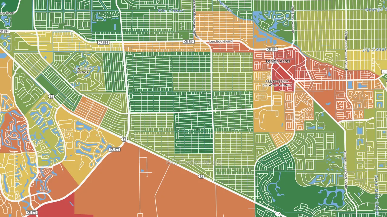 33976, FL Map of Drug-Related Crime Rates