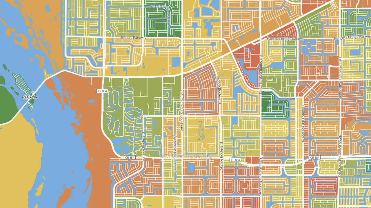 33991, FL Map of Drug-Related Crime Rates