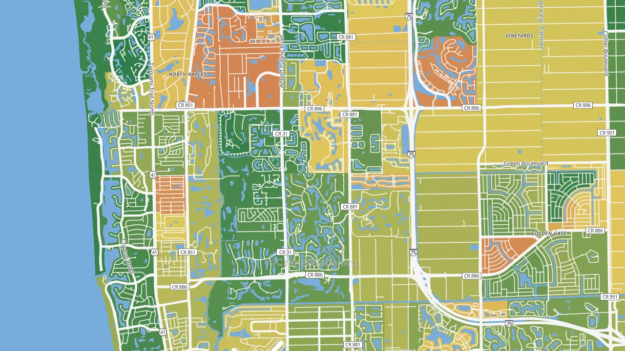 34105, FL Map of Drug-Related Crime Rates