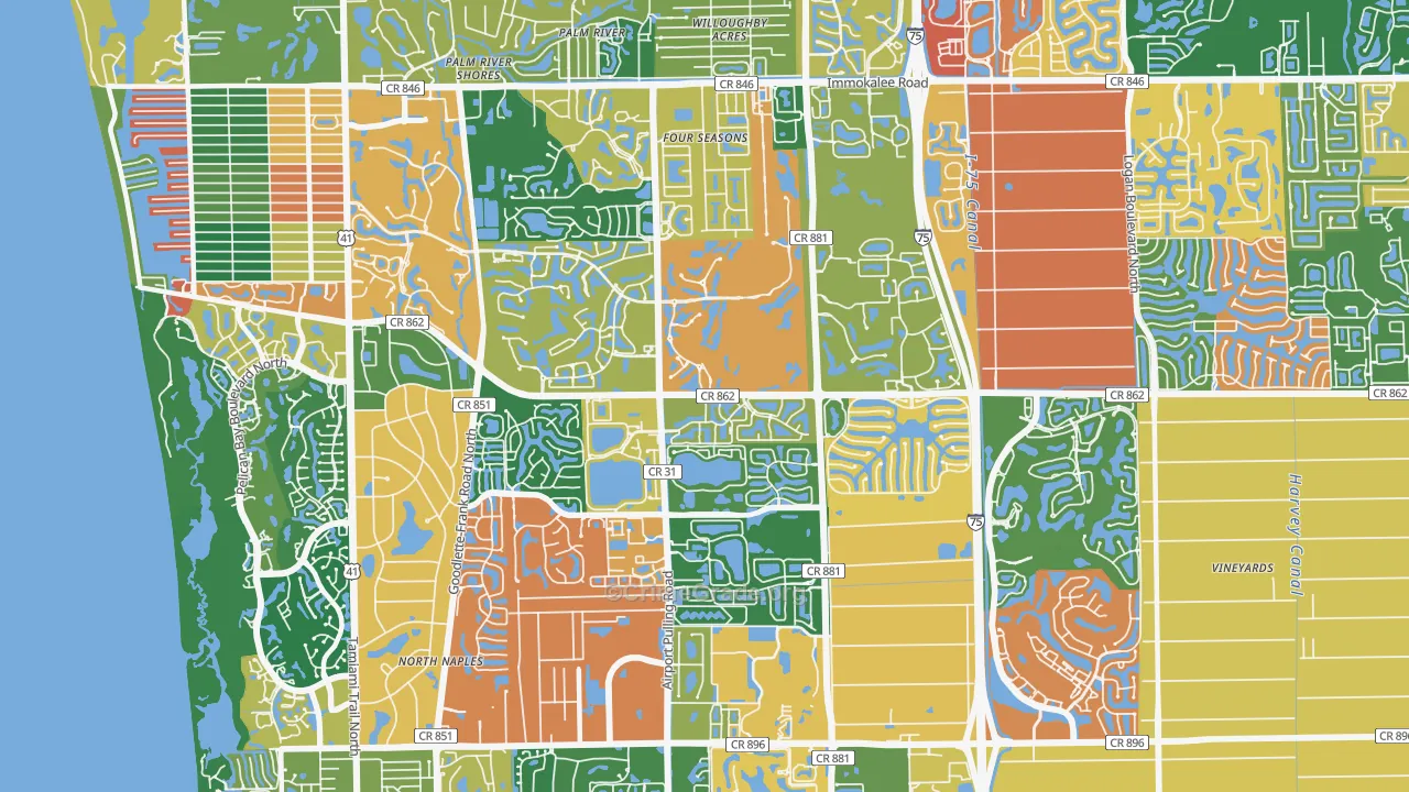 34109, FL Map of Drug-Related Crime Rates