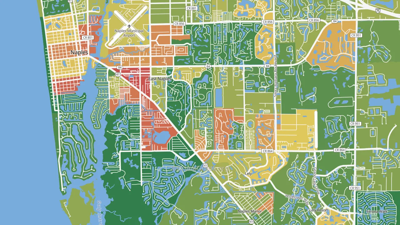 34112, FL Map of Drug-Related Crime Rates