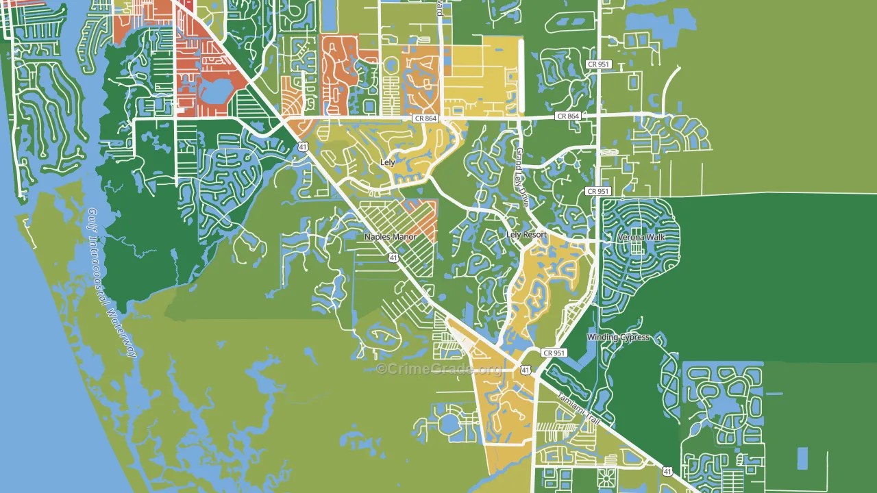 34113, FL Map of Drug-Related Crime Rates