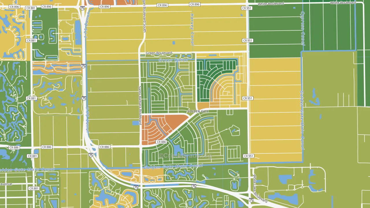 34116, FL Map of Drug-Related Crime Rates