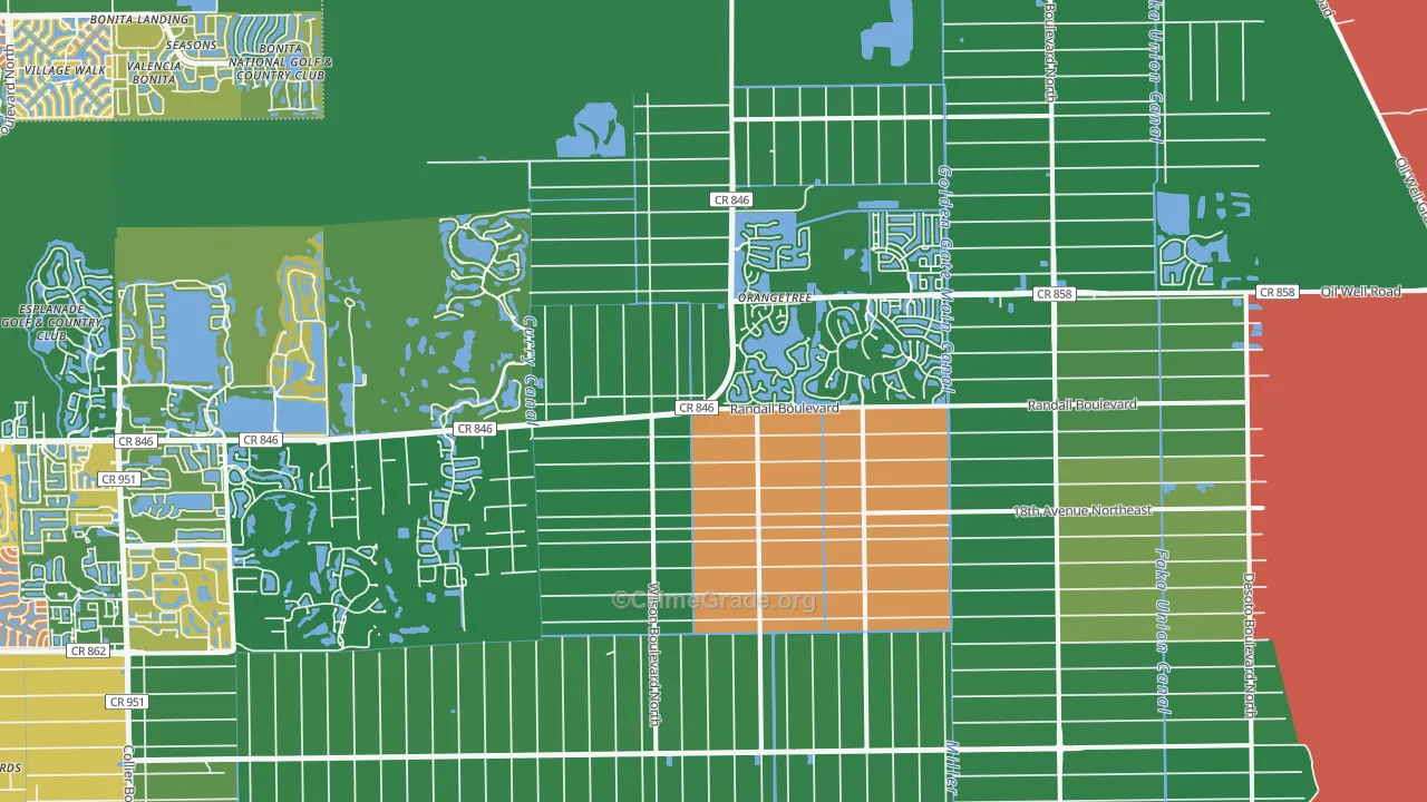 34120, FL Map of Drug-Related Crime Rates