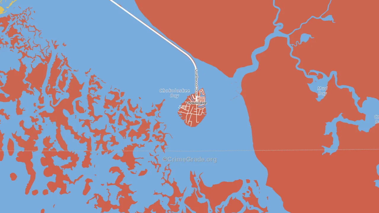 34138, FL Map of Drug-Related Crime Rates