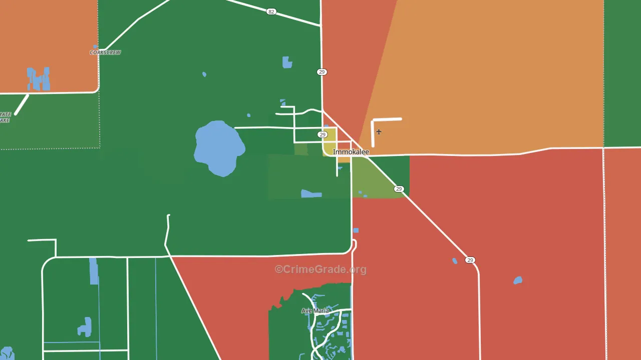 34142, FL Map of Drug-Related Crime Rates