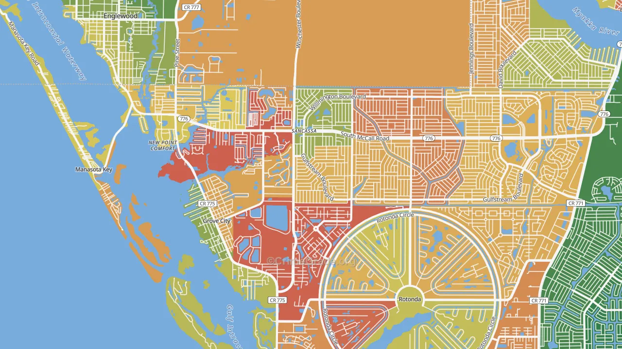 34224, FL Map of Drug-Related Crime Rates