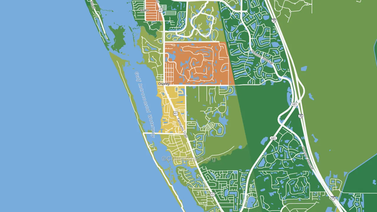 34229, FL Map of Drug-Related Crime Rates