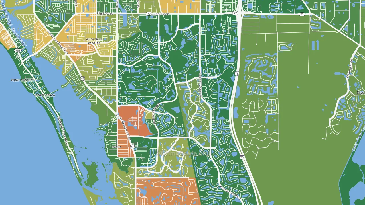 34238, FL Map of Drug-Related Crime Rates