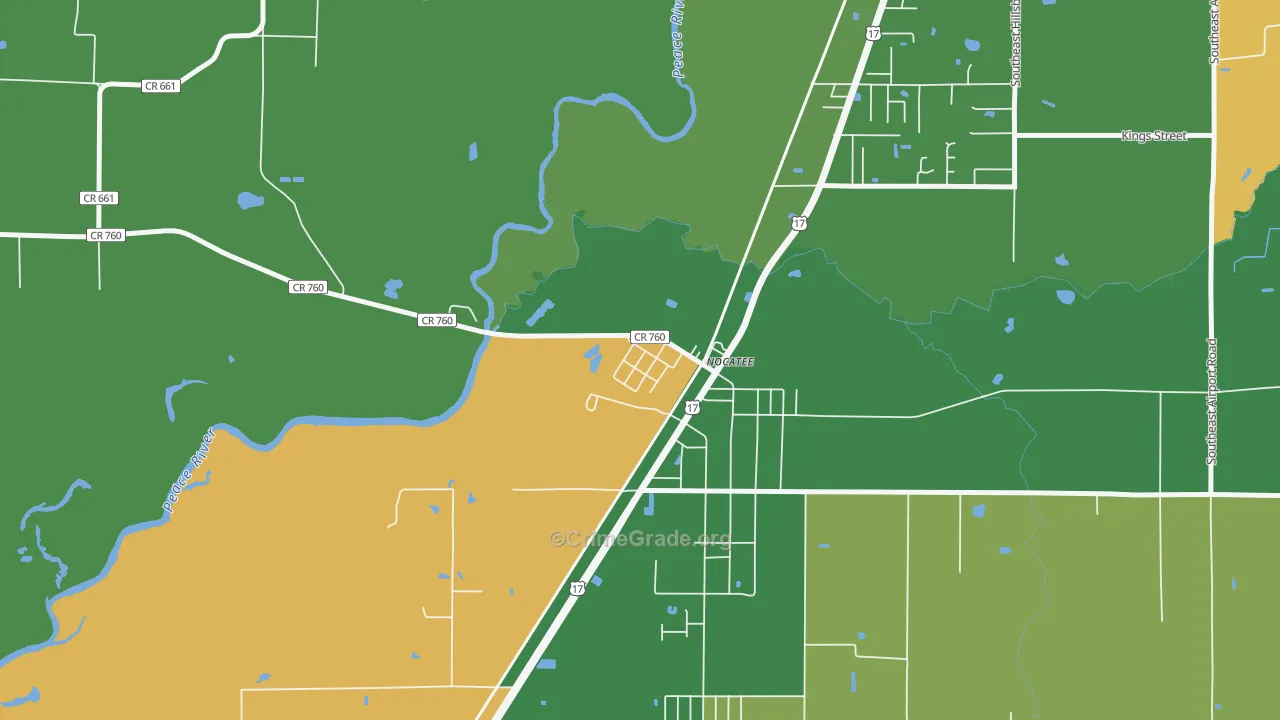 34268, FL Map of Drug-Related Crime Rates