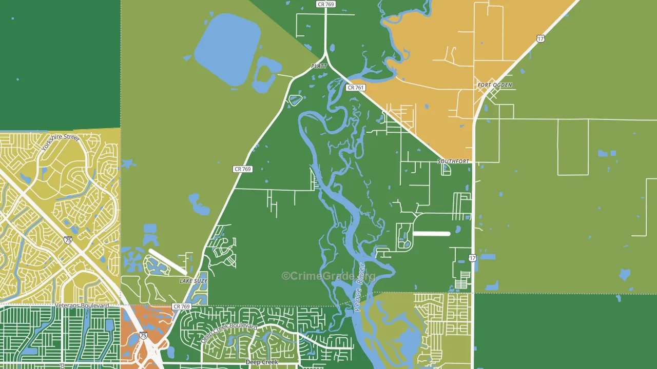 34269, FL Map of Drug-Related Crime Rates