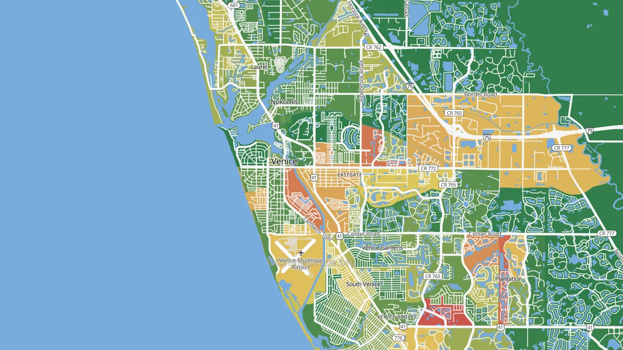 34285, FL Map of Drug-Related Crime Rates