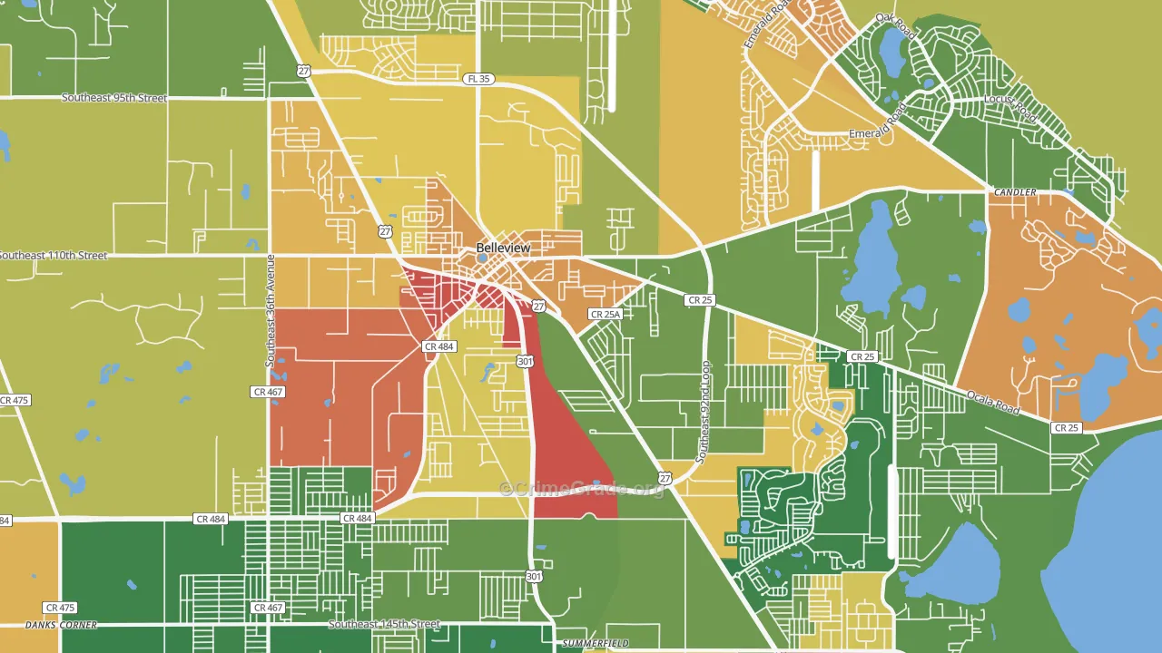 34420, FL Map of Drug-Related Crime Rates