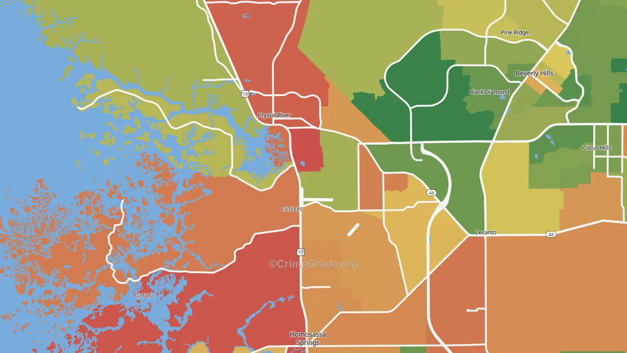 34429, FL Map of Drug-Related Crime Rates