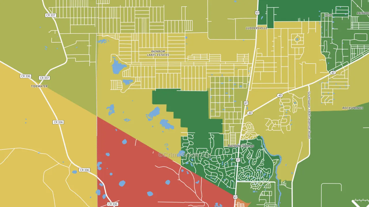 34431, FL Map of Drug-Related Crime Rates