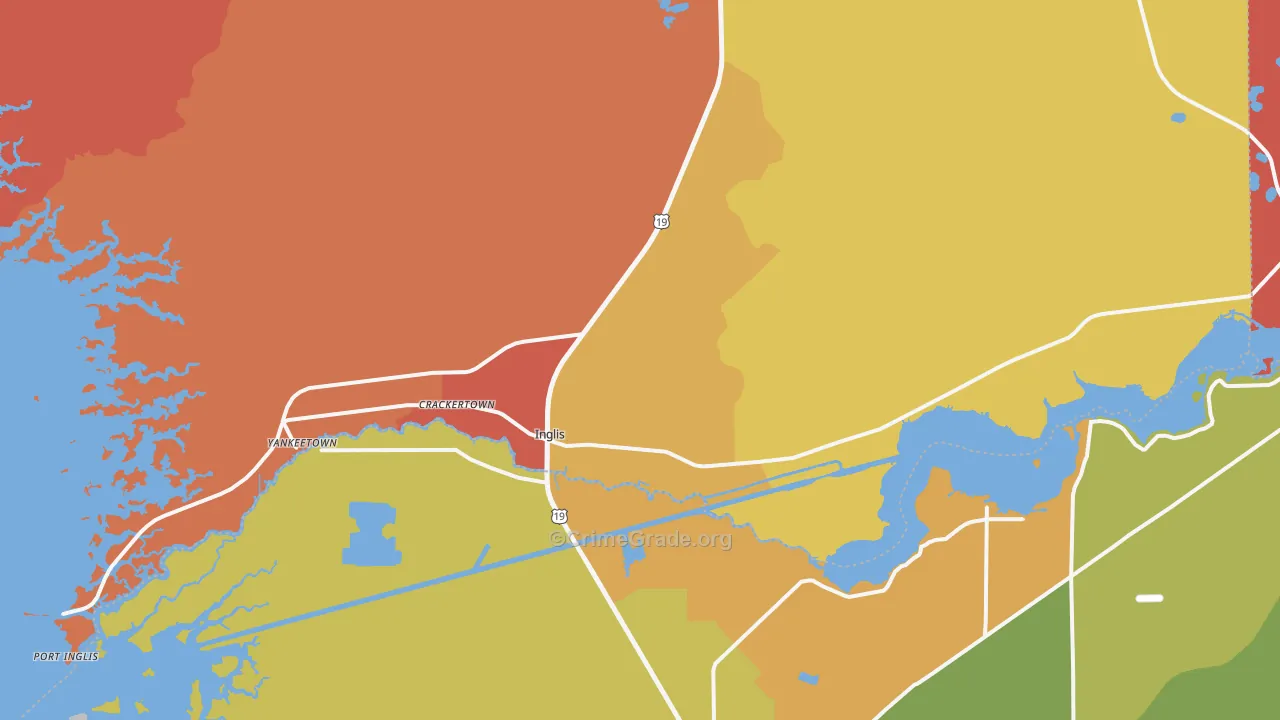 34449, FL Map of Drug-Related Crime Rates