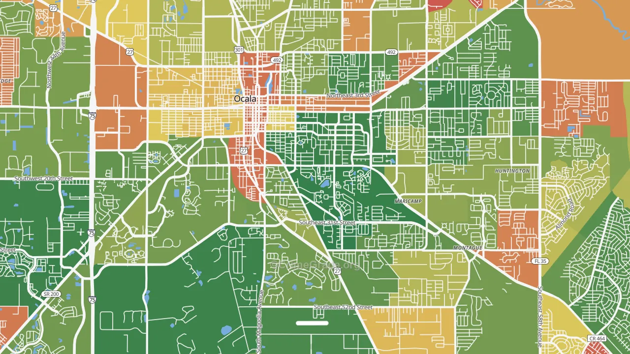 34471, FL Map of Drug-Related Crime Rates