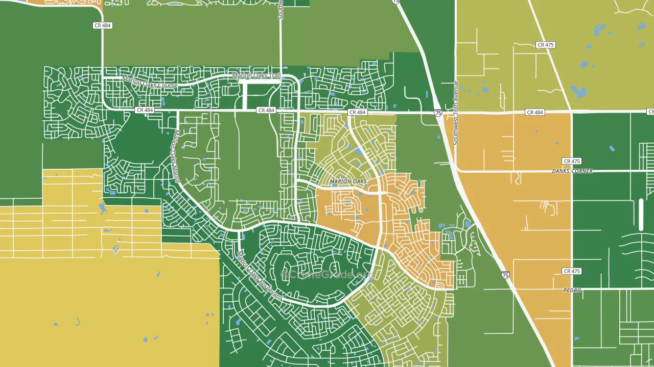 34473, FL Map of Drug-Related Crime Rates