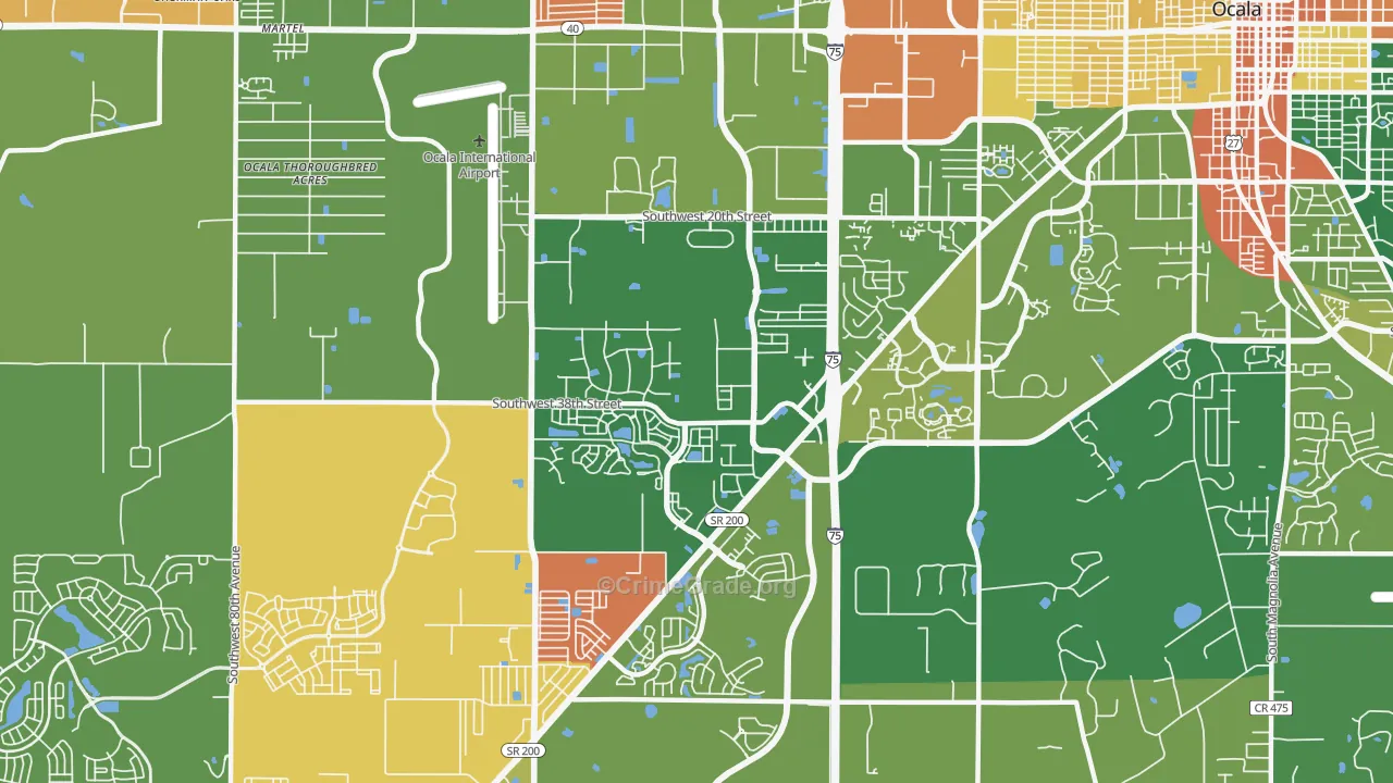 34474, FL Map of Drug-Related Crime Rates