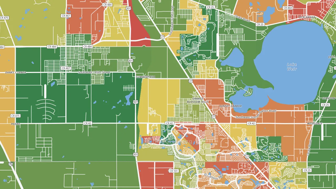 34491, FL Map of Drug-Related Crime Rates
