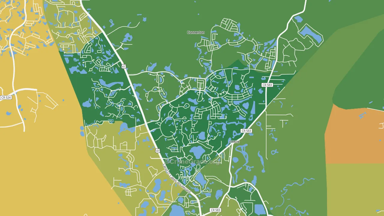 34637, FL Map of Drug-Related Crime Rates