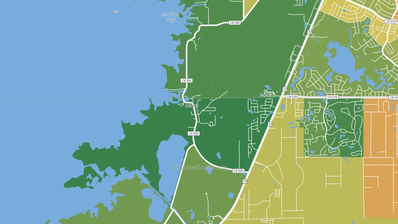 34679, FL Map of Drug-Related Crime Rates