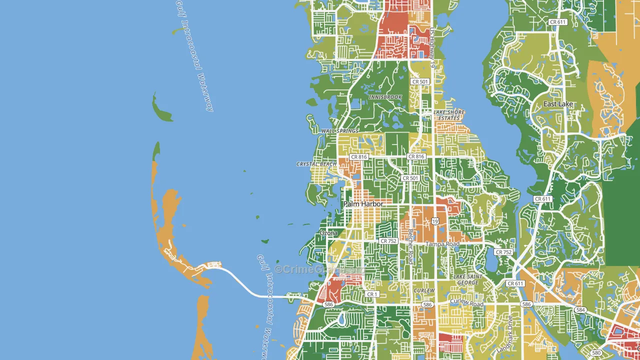 34681, FL Map of Drug-Related Crime Rates